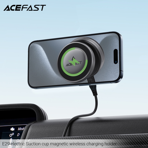 Giá đỡ điện thoại từ tính kèm sạc không dây Acefast E29