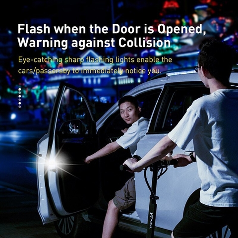 Bộ đèn cảnh báo mở cửa tự động dùng cho xe ô tô Baseus Door Open Warning Light