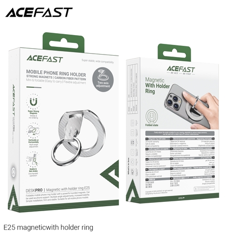 Giá đỡ điện thoại nam châm kiêm vòng đeo ACEFAST E25.