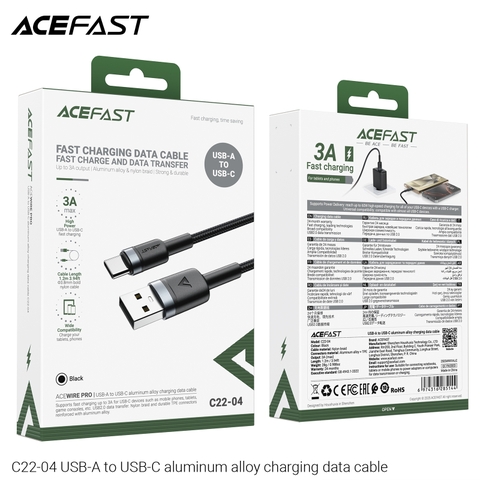 Cáp sạc và truyền dữ liệu ACEFAST C22-04 USB-C