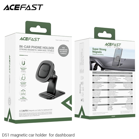 Giá Đỡ Điện Thoại Từ Tính ACEFAST D51 – Gắn Taplo, Nam Châm Siêu Mạnh