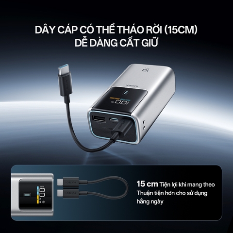 Pin dự phòng Cuktech No.10 Mini Power Bank 10.000mAh 55W PD/PPS/QC/Mi Turbro – PB1055
