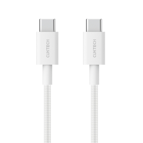 Cáp sạc C to C 60W CukTech CTC315P sạc nhanh, bền bỉ và an toàn vượt trội