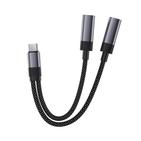 Cáp Chuyển Đổi Âm Thanh & Sạc ACEFAST J14 – Adapter Chia USB-C Vừa Sạc Vừa Nghe Nhạc