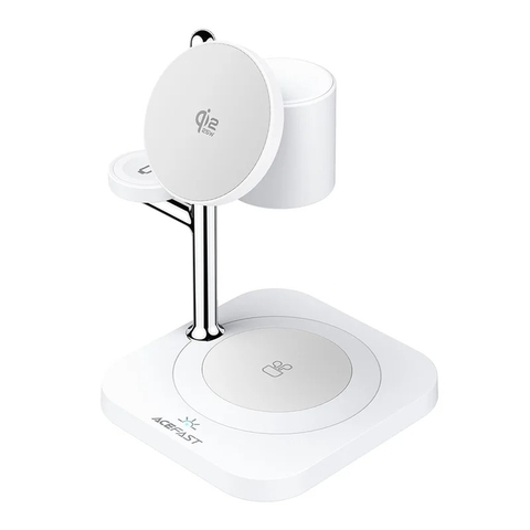 Đế sạc không dây 4 trong 1 ACEFAST E39 tích hợp đèn ngủ, trạm sạc điện thoại, đồng hồ và tai nghe, thiết kế để bàn