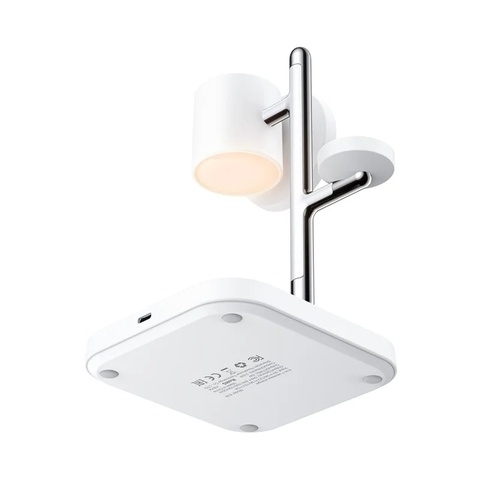 Đế sạc không dây 4 trong 1 ACEFAST E39 tích hợp đèn ngủ, trạm sạc điện thoại, đồng hồ và tai nghe, thiết kế để bàn