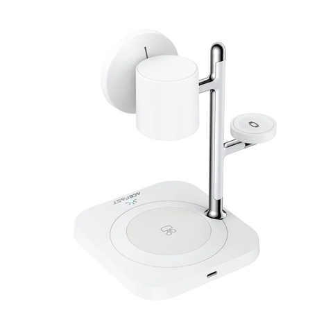Đế sạc không dây 4 trong 1 ACEFAST E39 tích hợp đèn ngủ, trạm sạc điện thoại, đồng hồ và tai nghe, thiết kế để bàn