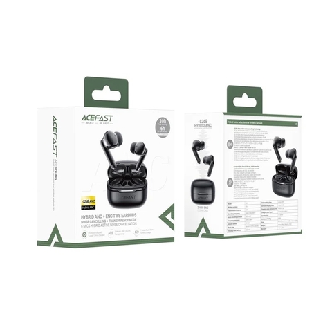 Tai Nghe TWS ACEFAST W5 Bluetooth Chống Ồn Hybrid ANC + ENC Giảm Nhiễu Đàm Thoại Rõ Nét