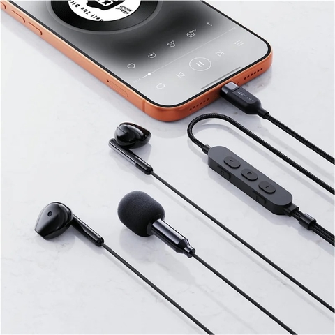 Tai Nghe Có Dây Karaoke ACEFAST L12 USB-C Semi In-Ear – Mic Tích Hợp – Live Stream / Thu Âm / Gaming