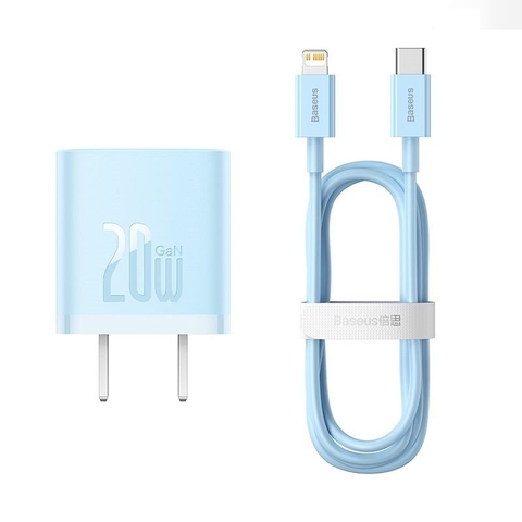 Bộ Sạc Nhanh 20W Baseus GaN5 Fast Charger 1C cho iPhone/Samsung (PD/QC Multi Quick Charge Support, Smart Protect)