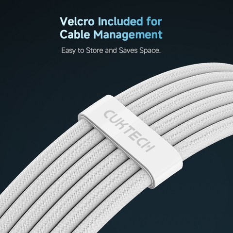 Cáp Sạc Nhanh C to C 2m 240W CUKTECH CTC520P Hỗ Trợ PD 3.1, PPS, CarPlay, Android Auto