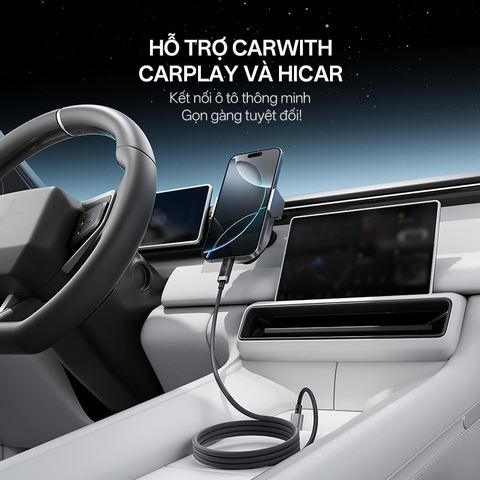 Cáp Cuktech từ tính Type-C to C 6A 240W 1.5m CMC615