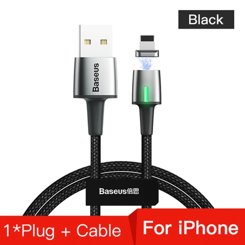 Cáp sạc từ tính Baseus Zinc Magnetic Cable Series 2 (Type C/ Micro/ I.P , Sync Data & Quick Charge 3.0, New Model)