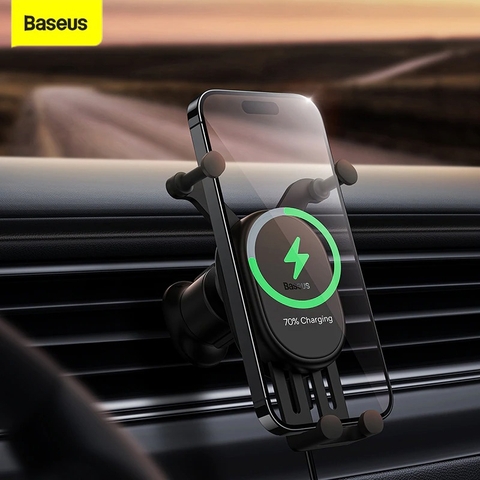 Giá Đỡ Điện Thoại Trên Ô Tô Baseus Stable Gravitational Wireless Charging Car Mount Pro 15W