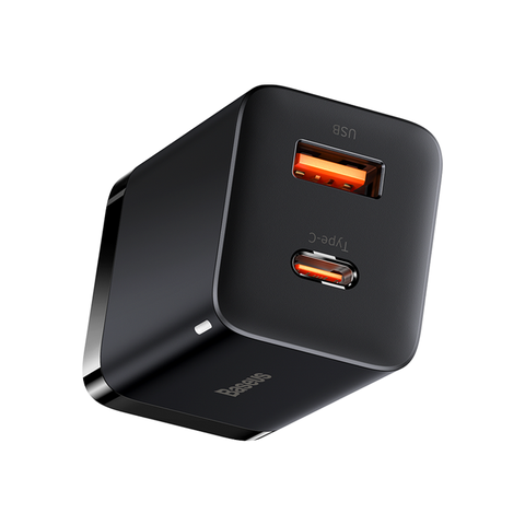 Sạc nhanh nhỏ gọn Baseus Super Si Pro Quick Charger C+U 30W