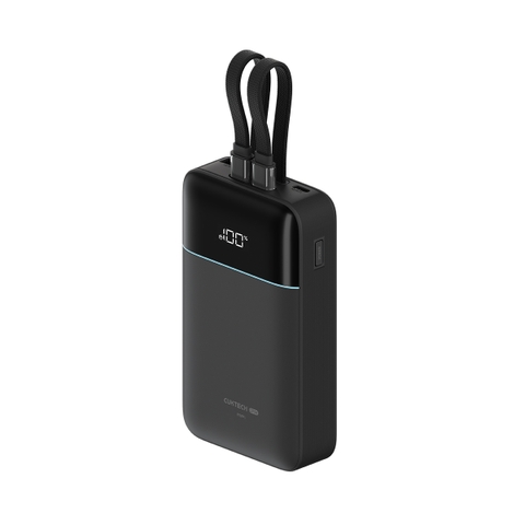 Pin dự phòng Cuktech CP24 Power Bank 20.000mAh (2 cáp Built-in Type-C & Lightning MFI) – LPB200NL