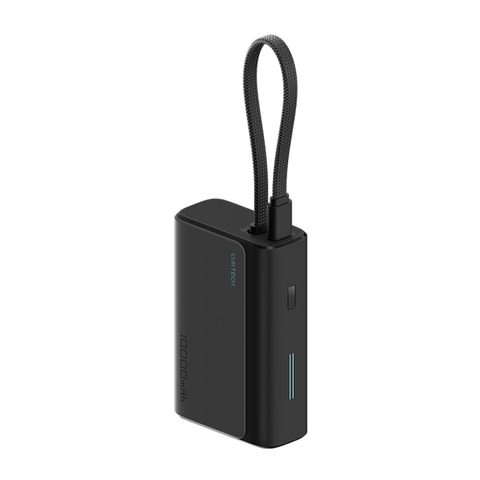 Pin dự phòng Cuktech CP13 10.000mAh Power Bank 33W PD3.0/PPS/QC3.0/QC (cáp Type-C Build-In) – LPB100