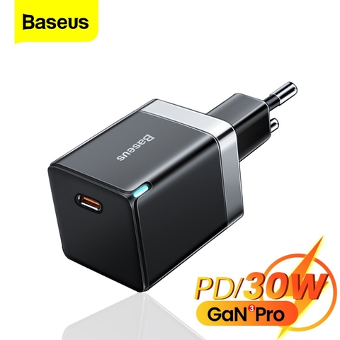Củ sạc nhanh, nhỏ gọn Baseus GaN3 Quick Charger 1C 30W (PD/ QC / PPS Multi Quick Charge Support)
