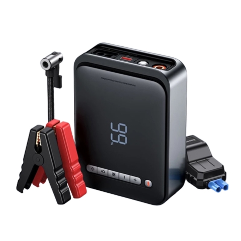 Bơm Lốp Đa Năng Kiêm Kích Bình Ô Tô Baseus Super Energy 2-in-1 Jump Starter Sạc Pin Cầm Tay 8000mAh