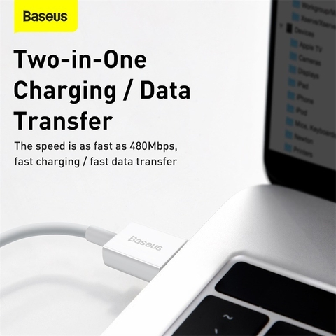 Cáp sạc cho IP Baseus Superior Series Fast Charging Data Cable (2.4A, 480Mbps, Fast charge, ABS/ TPE Cable)