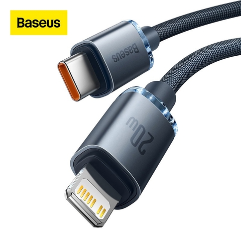 Cáp sạc nhanh, truyền dữ liệu tốc độ cao siêu bền Baseus Crystal Shine Series Fast Charging Data Cable ( 20w For IP )