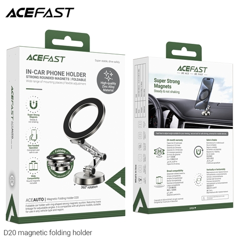 Giá Đỡ Nam Châm ACEFAST D20 Cho Điện Thoại Trên Ô Tô