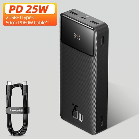 Pin Dự Phòng Baseus Bipow Digital Display Power Bank 10000mAh / 20000mAh / 30000mAh 20w