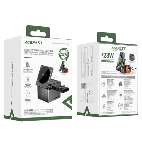 Giá đỡ điện thoại kiêm sạc không dây 3 trong 1 ACEFAST E18 Rubik's Cube