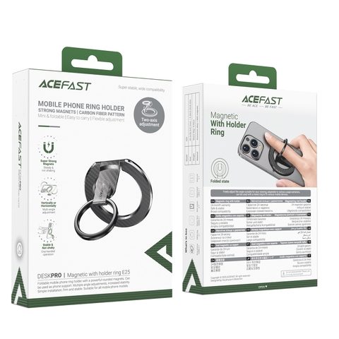 Giá đỡ điện thoại nam châm kiêm vòng đeo ACEFAST E25.