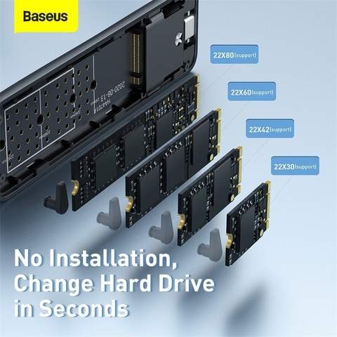 Thiết bị chuyển đổi ổ SSD thành ổ lưu trữ di động SSD Box Baseus Full Speed Series SSD Enclosure