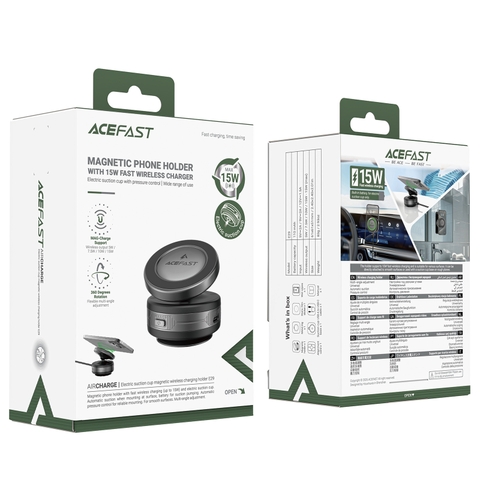 Giá đỡ điện thoại từ tính kèm sạc không dây Acefast E29