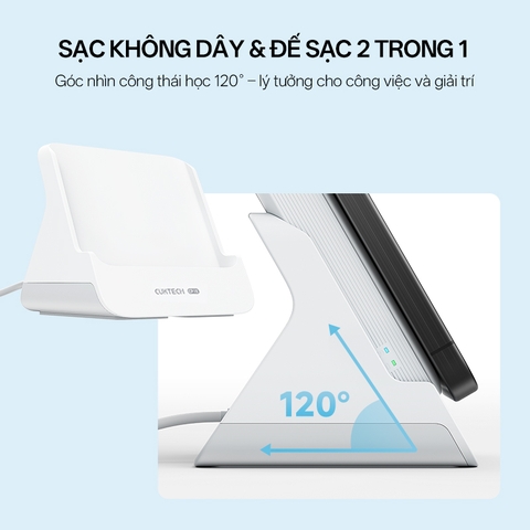 Sạc Dự Phòng Không Dây Đa Năng Cuktech WPB100N 10000mAh