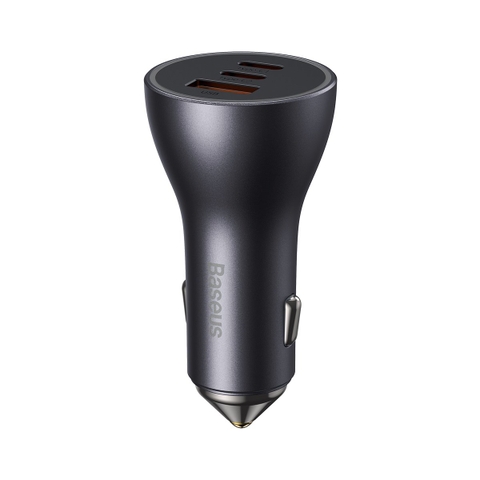 Tẩu Sạc Nhanh Đa Năng Trên Ô Tô 65W Baseus Golden Contactor Pro Triple Fast Charger Car Charger QC 3.0 4.0