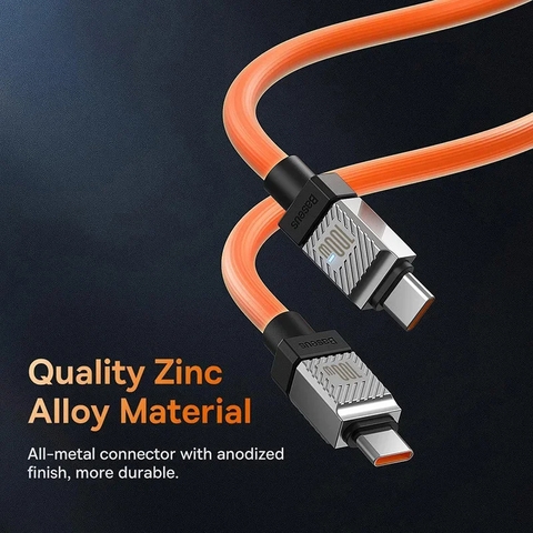 Cáp Sạc Nhanh Baseus CoolPlay Series Fast Charging PD 100W Type-C to Type-C Cho Xiaomi POCO f3 Realme Samsung Mac