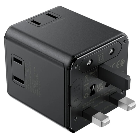 Bộ Chuyển Đổi Ổ Cắm Du Lịch Toàn Cầu ACEFAST Z11 2500W – Adapter Du Lịch Đa Năng Tiện Lợi