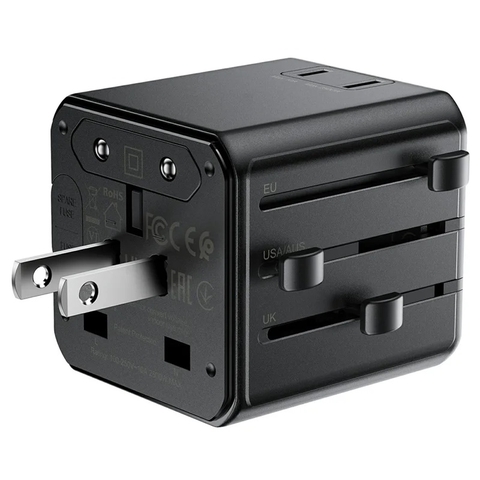 Bộ Chuyển Đổi Ổ Cắm Du Lịch Toàn Cầu ACEFAST Z11 2500W – Adapter Du Lịch Đa Năng Tiện Lợi