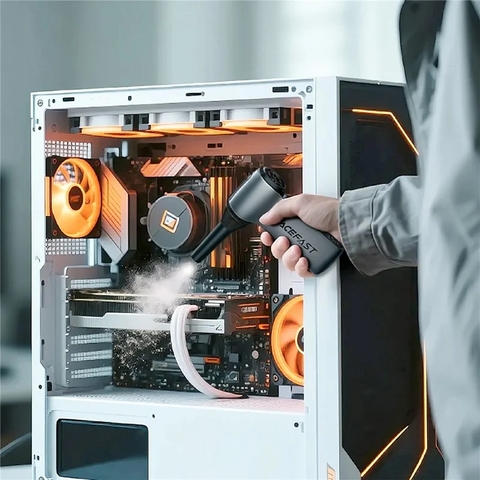 Quạt Turbo Cầm Tay ACEFAST YF3 110000RPM, 3 Cấp Độ Gió, Kèm 4 Đầu Thổi, Quạt Không Dây Vệ Sinh PC & Thiết Bị Điện Tử
