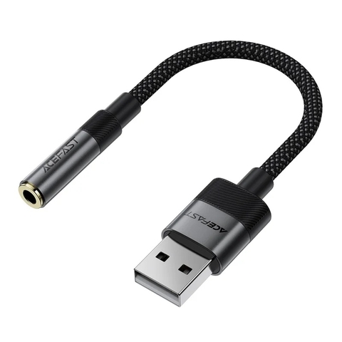 Bộ Chuyển Đổi Âm Thanh ACEFAST J13 USB-A Sang Jack 3.5mm Hi-Fi Truyền Tải Âm Thanh Độ Trung Thực Cao