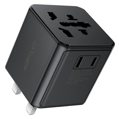Bộ Chuyển Đổi Ổ Cắm Du Lịch Toàn Cầu ACEFAST Z11 2500W – Adapter Du Lịch Đa Năng Tiện Lợi