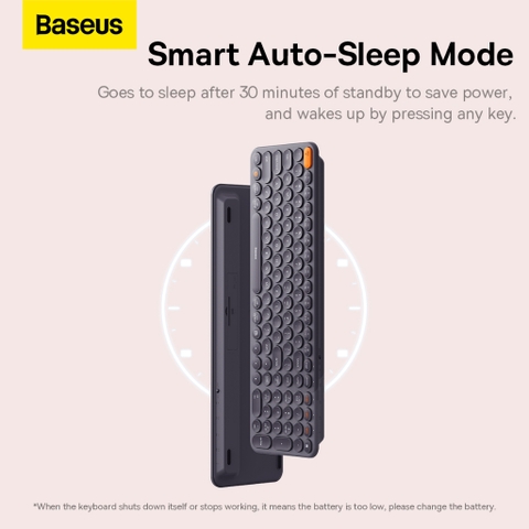 Bàn Phím Không Dây Baseus Creator Wireless Tri-Mode Keyboard cho Laptop/ Macbook/ iPad ( 2.4Ghz/ Bluetooth, Kết nối 3 th