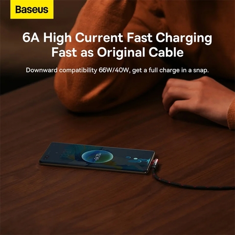 Cáp Sạc Nhanh 90 Độ Baseus MVP 2 Elbow-shaped Fast Charging Data Cable USB to Type-C 100W