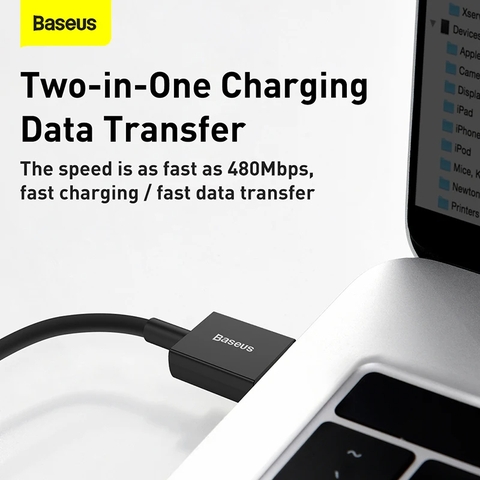 Cáp Sạc Nhanh Baseus Superior Series Fast Charging Data Cable USB to Type-C 100W Cho Huawei Honor Android 6A/100W