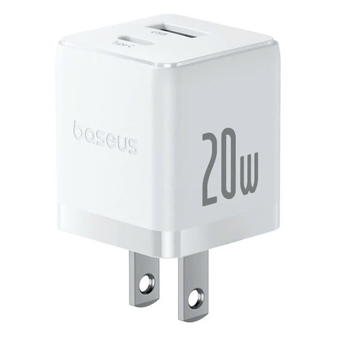 Củ Sạc Nhanh Baseus Palm C+U Charger 20W (USB + Type C Dual Port, 20W PD/QC 3.0 Multi Quick Charge Support)