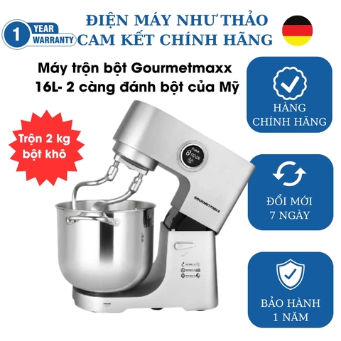 Máy trộn bột Gourmetmaxx GMSM-16LPRO (16 lít, 2.500W)