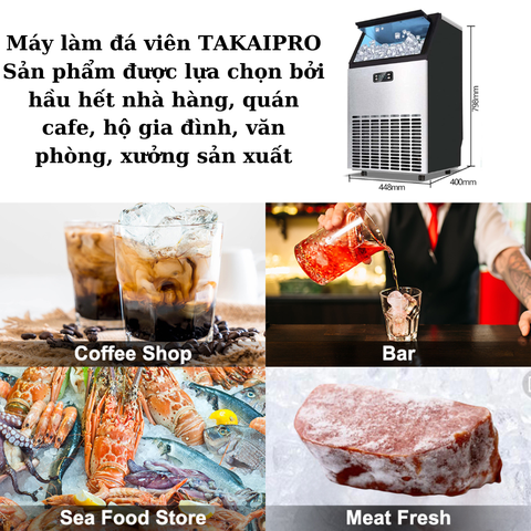 Máy làm đá viên TAKAIPRO TK-HZB80 80 kg/24 giờ