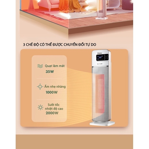 Quạt sưởi, máy sưởi, máy sấy quần áo Haier Hn2011