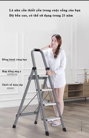 Thang gấp nhôm 5 bậc, 6 bậc cao cấp thương hiệu Nikita
