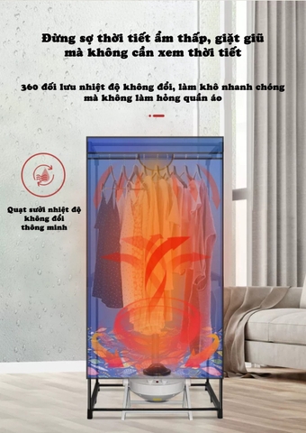 Máy sấy quần áo Gree có sẵn tủ