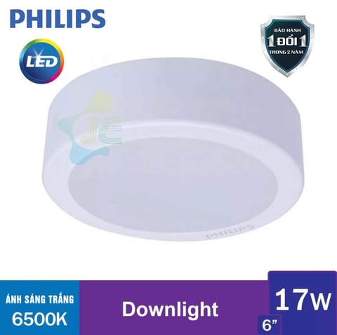 Đèn ốp trần LED Downlight Philips 17W