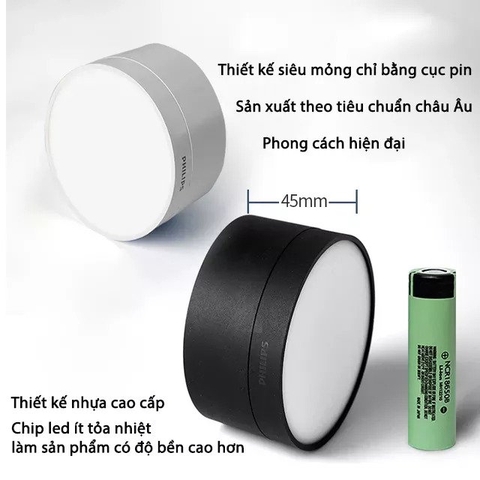 Đèn Philips Đèn ống bơ, Đèn nổi trần, đèn ốp trần Philips 9w D100